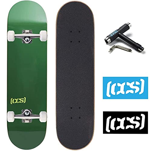 スタンダードスケートボード スケボー 海外モデル [CCS] Logo Skateboard Complete Evergreen