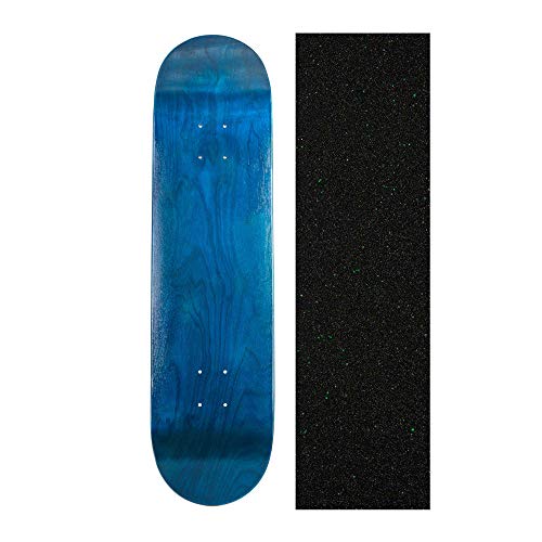 デッキ スケボー スケートボード Cal 7 Blank Skateboard Deck with Mob Green Glitter Grip Tape Ma