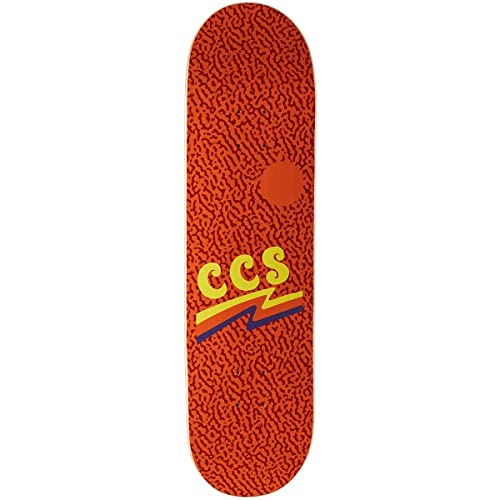 デッキ スケボー スケートボード [CCS] Wavy Times Skateboard Deck Orange 7.00