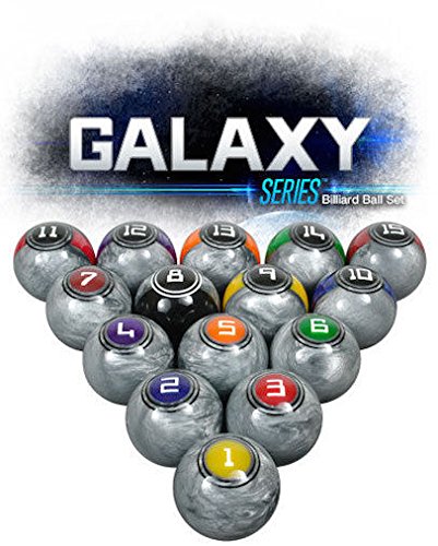海外輸入品 ビリヤード McDermott Galaxy Series Professional Billiards Pool Balls in High Gloss Metall