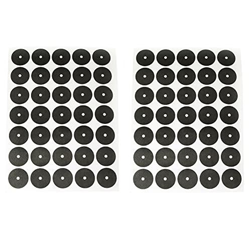 海外輸入品 ビリヤード RLECS 2 Sheets Pool Table Marker Dots 35mm Dia. Black Ball Locator Sticker Sno