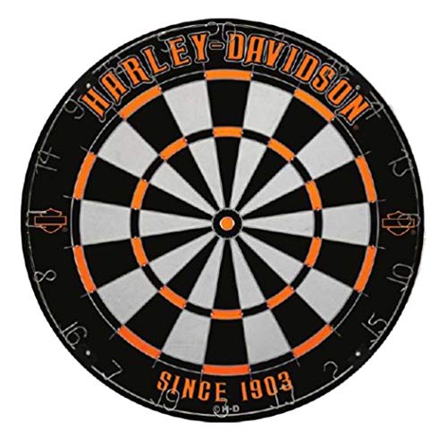 海外輸入品 ダーツ ダーツボード Harley-Davidson Legend Tournament Dartboard - Black & Orange, 18