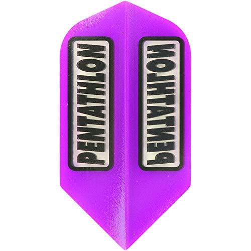 海外輸入品 ダーツ フライト US Darts 3 Sets (9 Flights) Pentathlon Purple 100 Micron Slim Dart Flig