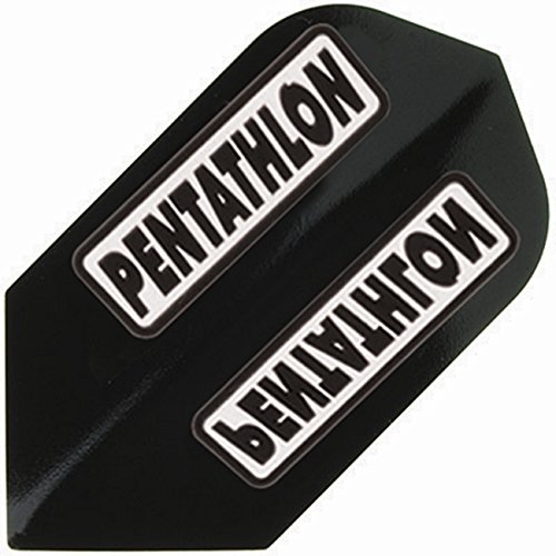 海外輸入品 ダーツ フライト US Darts - 3 Sets (9 Flights) Pentathlon Slim Black Dart Flights