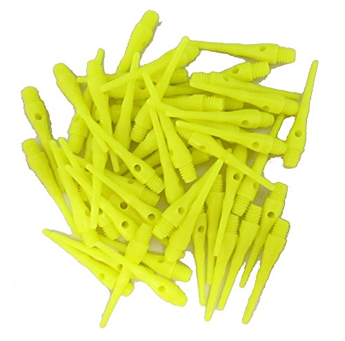 海外輸入品 ダーツ チップ Viper 2BA Tufflex Tips III Soft Tip Dart Points (Neon Yellow, 500)
