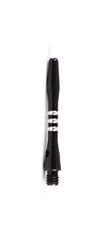 海外輸入品 ダーツ シャフト US Darts - Black Striped Jailbird Aluminum Dart Shafts - 3 Sets (9 shaf