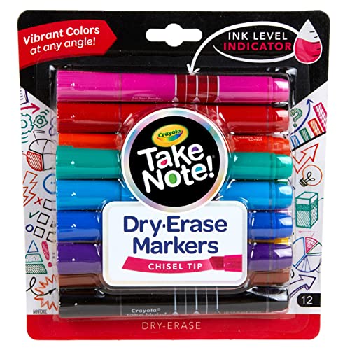 クレヨラ アメリカ 海外輸入 Crayola Low Odor Dry Erase Markers for Kids & Adults, Chisel Tip, Back