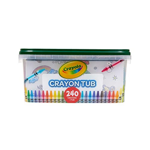 クレヨラ アメリカ 海外輸入 Crayola Crayon Tub - 120 Colors (240ct), Bulk Crayon Set for Classrooms