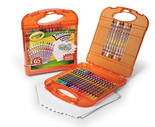 クレヨラ アメリカ 海外輸入 Crayola Twistables Colored Pencils Set (65ct), Kids Drawing Kit, Portab