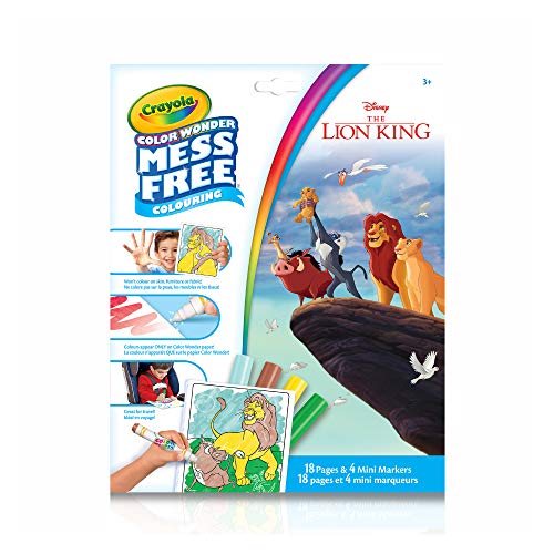 クレヨラ アメリカ 海外輸入 Crayola Disney The Lion King Color Wonder Mess Free Coloring - 18 Pages