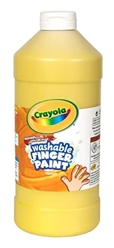 クレヨラ アメリカ 海外輸入 Crayola Fingerpaint, Yellow, 32 Ounces, Washable Kids Paint, Ages 3+, Q