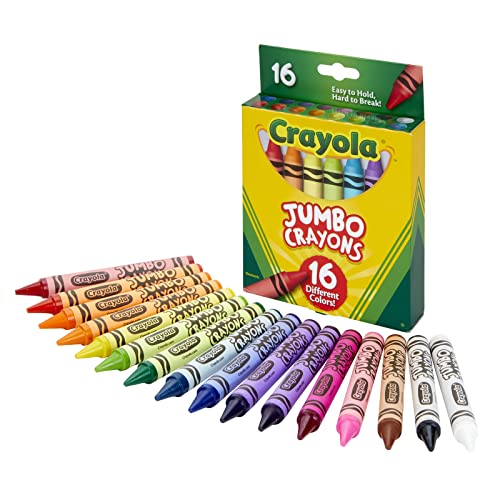 クレヨラ アメリカ 海外輸入 Crayola Jumbo Crayons, Assorted Colors, Great Toddler Crayons, 16 Count
