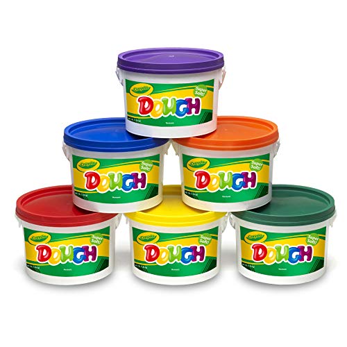 クレヨラ アメリカ 海外輸入 Crayola BIN570016 Super Soft Modeling Dough, Assorted Colors, Pack of 6