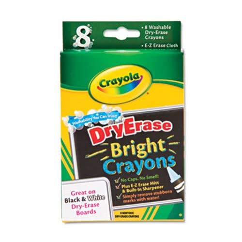クレヨラ アメリカ 海外輸入 Crayola Dry-Erase, Washable Crayons, Bright Colors, 8 Count