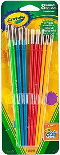 クレヨラ アメリカ 海外輸入 Crayola Paint Brush Set - Assorted Colors (8 Pieces), Painting Supplies
