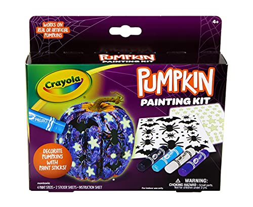 クレヨラ アメリカ 海外輸入 Crayola Galaxy No Carve Pumpkin Decorating Kit, Less Mess Kids Paint Se