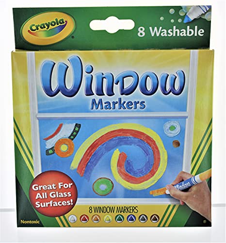 クレヨラ アメリカ 海外輸入 Crayola 58-8165 Washable Window Markers 8 Count