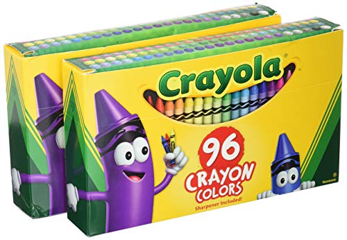 クレヨラ アメリカ 海外輸入 Crayola Crayons, Sharpener Included, 96 Colors (Pack of 2)