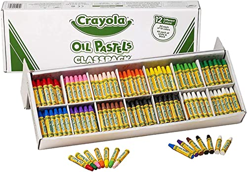 クレヨラ アメリカ 海外輸入 Crayola Oil Pastels Classpack, 12 Brilliant Opaque Colors, School Suppl