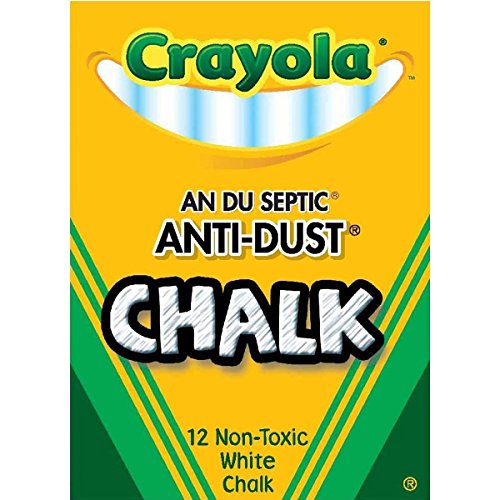 クレヨラ アメリカ 海外輸入 Crayola Nontoxic Anti-Dust Chalk, White, 12 Sticks/Box (50-1402) (3 Pac