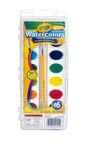 クレヨラ アメリカ 海外輸入 Crayola Bulk Buy Washable Watercolors 16 Colors/Pkg 53-0555 (3-Pack)
