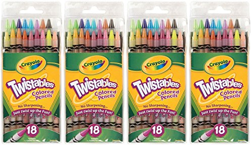 クレヨラ アメリカ 海外輸入 Crayola Twistables Colored Pencils, No Sharpening Needed, 18 Count (Pac