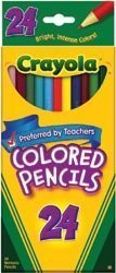 クレヨラ アメリカ 海外輸入 Crayola 68-4024 Long Colored Pencils 24 Count (pack of 3)