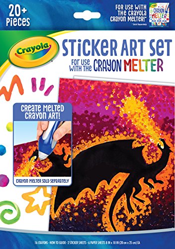クレヨラ アメリカ 海外輸入 Crayola Silhouette Art Sticker Kit, Crayon Melter Expansion, Gift for K