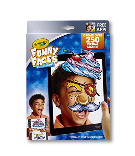 クレヨラ アメリカ 海外輸入 Crayola Funny Faces Coloring Book, Crazy Costumes, Gift for Kids