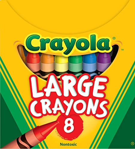 クレヨラ アメリカ 海外輸入 Crayola Large Crayons - Assorted (8 Count), Giant Crayons for Kids & To