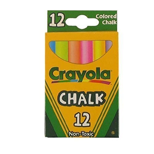 クレヨラ アメリカ 海外輸入 Crayola Non-Toxic White Chalk(12 ct Box) and Colored Chalk(12 ct Box) B
