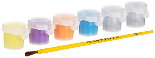 クレヨラ アメリカ 海外輸入 Crayola Washable Paint Pots, Glitter Paints, 6 ct