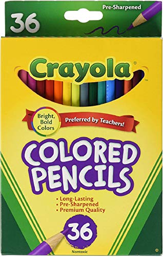クレヨラ アメリカ 海外輸入 Colored Pencils, 36 Premium Quality, Long-Lasting, Pre-Sharpened Pencil