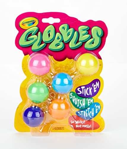 クレヨラ アメリカ 海外輸入 Crayola Globbles Fidget Toy (6ct), Sticky Fidget Balls, Squish Ball, Se