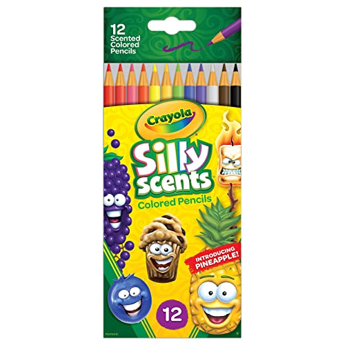 クレヨラ アメリカ 海外輸入 Crayola Silly Scents Scented Colored Pencils, Gift for Kids, 12ct, Asso