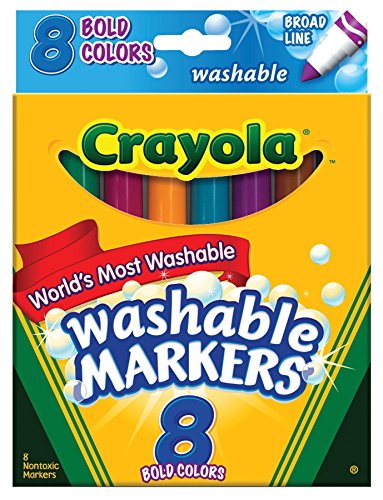 クレヨラ アメリカ 海外輸入 Crayola 58-7832 Bold Color Broad Line Washable Markers 8 Count