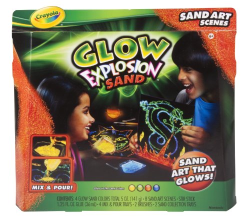 クレヨラ アメリカ 海外輸入 Crayola Glow Explosion Sand Art Scenes