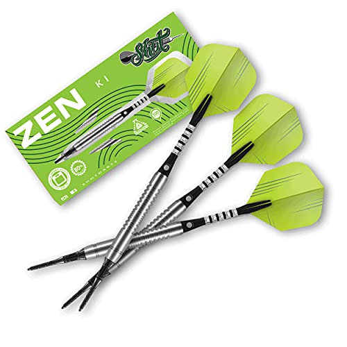 海外輸入品 ダーツ Shot Darts Soft Tip, Zen Ki (18g / 20g), 80% Tungsten, Center Weighted for Maximum A