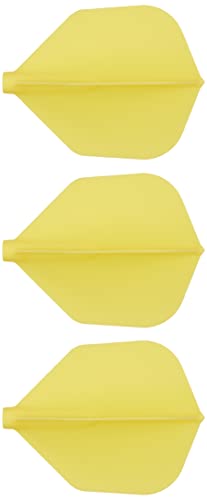 海外輸入品 ダーツ フライト Cosmo Darts 6 Pack Fit Flight - Shape Dart Flight (Yellow)