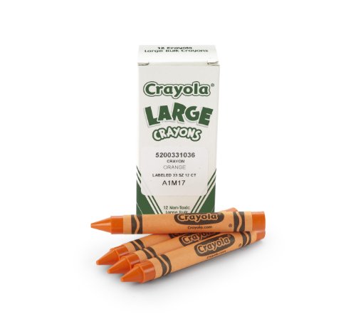 クレヨラ アメリカ 海外輸入 Crayola Large Crayons, Orange, Art Tools for Kids, 12 Count