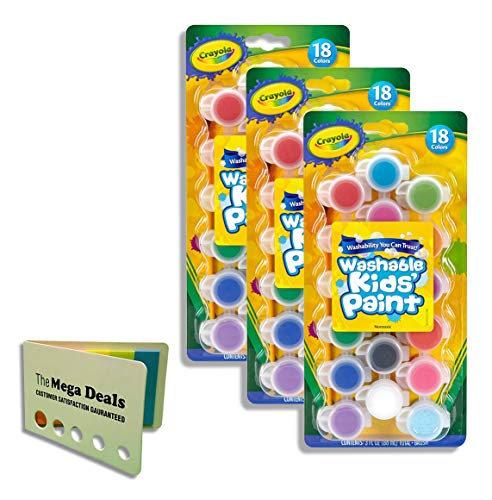 クレヨラ アメリカ 海外輸入 Crayola Washable Kids Finger Paint Assorted Colors, Pack of 3 Include