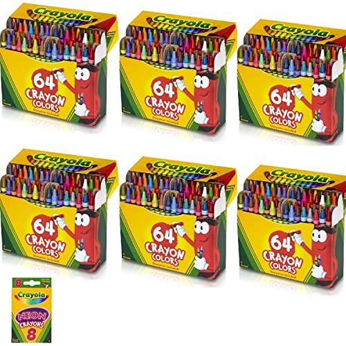 クレヨラ アメリカ 海外輸入 Crayola 6 Pack 64 Ct Crayons (52-0064), Assorted