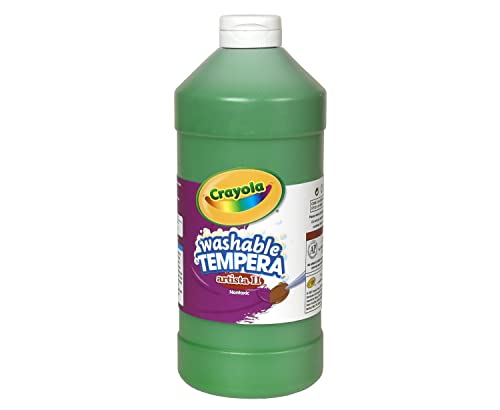 クレヨラ アメリカ 海外輸入 Crayola Washable Tempera Paint For Kids, Green Paint, Classroom Supplie