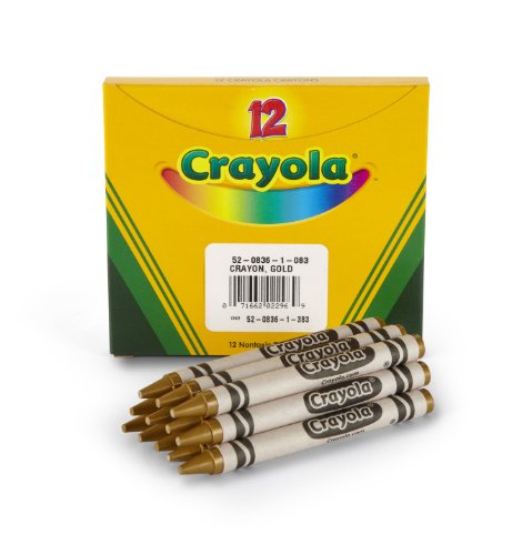 クレヨラ アメリカ 海外輸入 Crayola Crayons, Gold, Single Color Crayon Refill, 12 Count Bulk Crayon