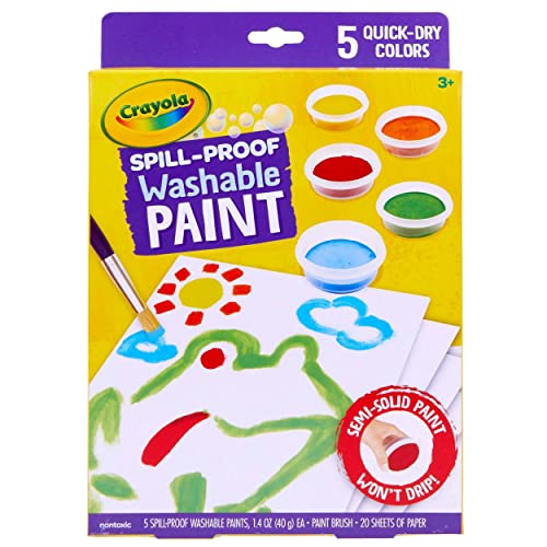クレヨラ アメリカ 海外輸入 Crayola Spill Proof Watercolor Paint Set, Washable Paint for Kids, Ages