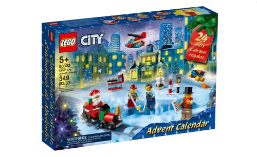 レゴ シティ LEGO 60303 City Advent Calendar 2021 Building Set, Christmas Countdown Calendar for Kids (349