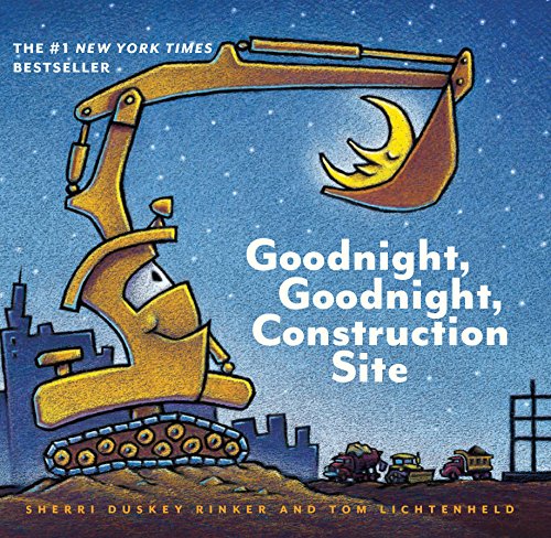 海外製絵本 知育 英語 Goodnight, Goodnight Construction Site (Board Book for Toddlers, Children's Boar