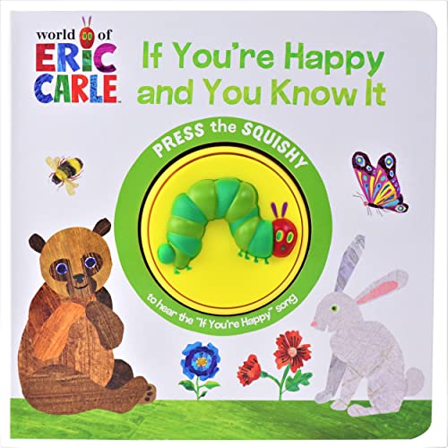海外製絵本 知育 英語 World of Eric Carle, If You're Happy and You Know It - Squishy Button Sound Book