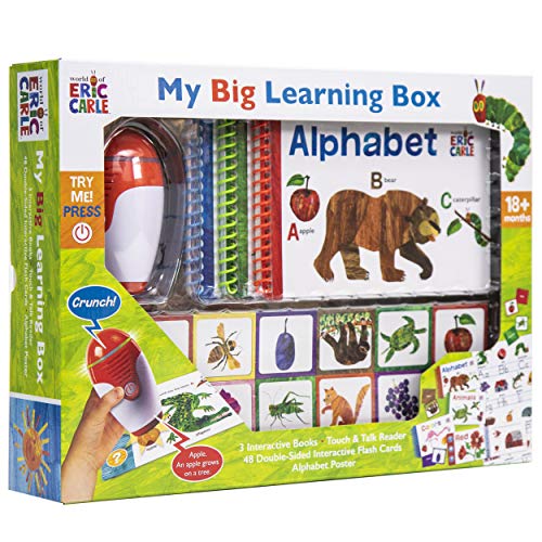 海外製絵本 知育 英語 World of Eric Carle, My Big Learning Box Set - Educational Touch & Talk Reader w