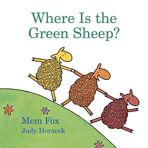 海外製絵本 知育 英語 Where Is the Green Sheep? Board Book